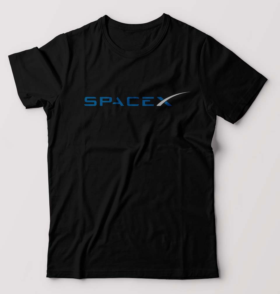 SpaceX T-Shirt for Men-Black-Ektarfa.online