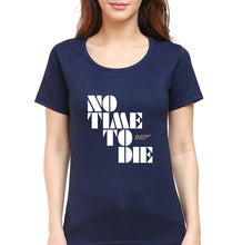 Load image into Gallery viewer, No Time To Die James Bond 007 T-Shirt for Women-Navy Blue-Ektarfa.online
