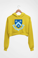 Load image into Gallery viewer, Columbia University Crop HOODIE FOR WOMEN-Mustard Yellow-Ektarfa.online
