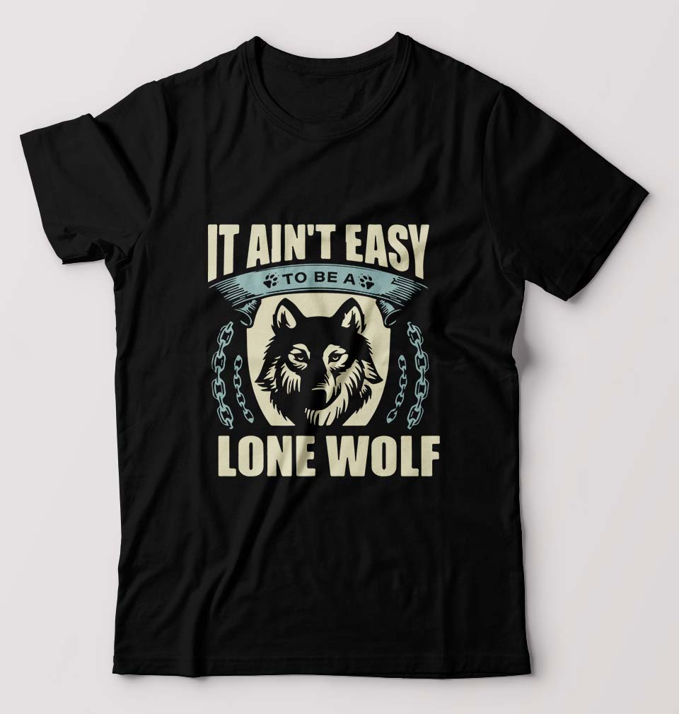 Wolf T-Shirt for Men-Black-Ektarfa.online