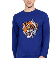 Load image into Gallery viewer, Tiger Full Sleeves T-Shirt for Men-Royal Blue-Ektarfa.online
