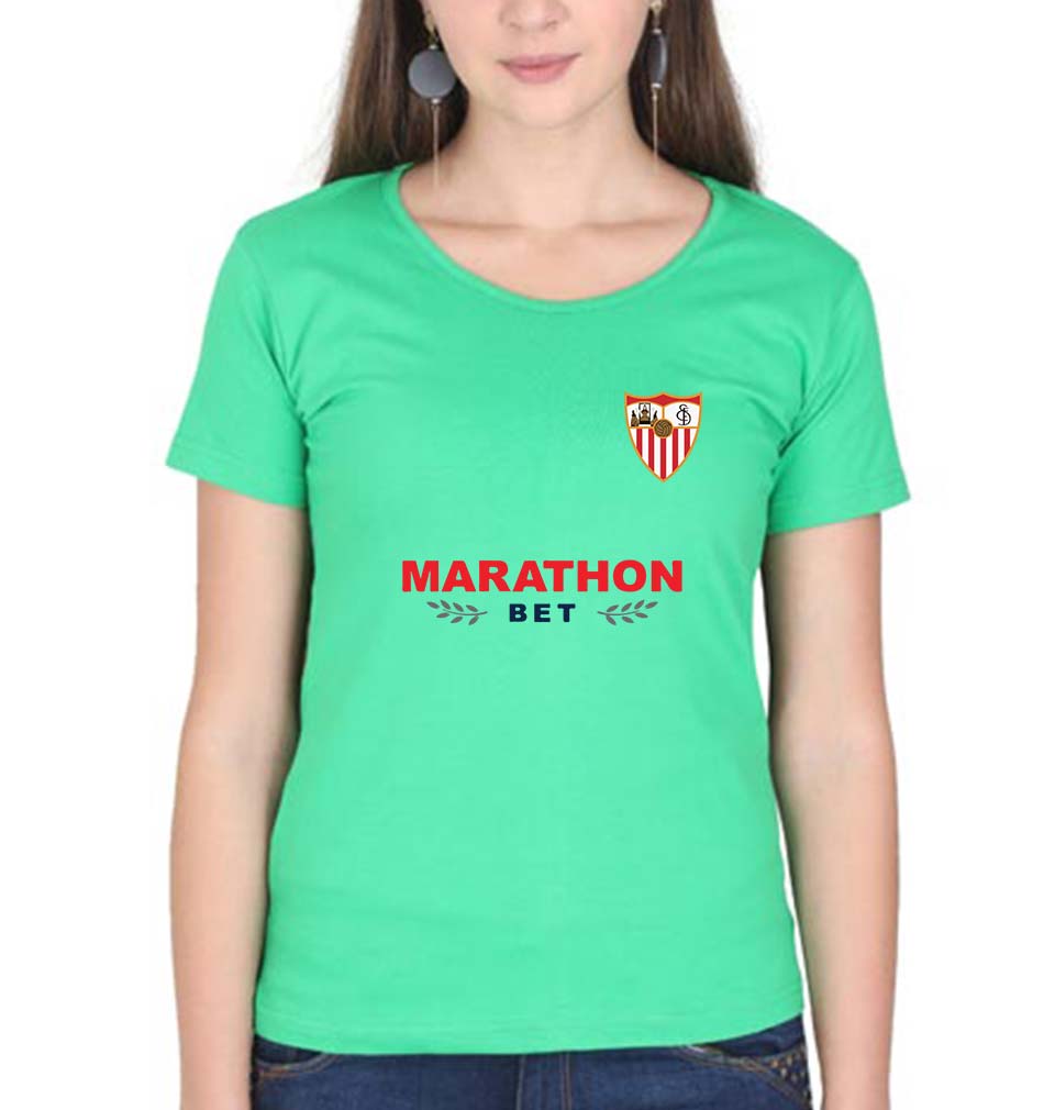 Sevilla FC 2021-22 T-Shirt for Women-Flag Green-Ektarfa.online