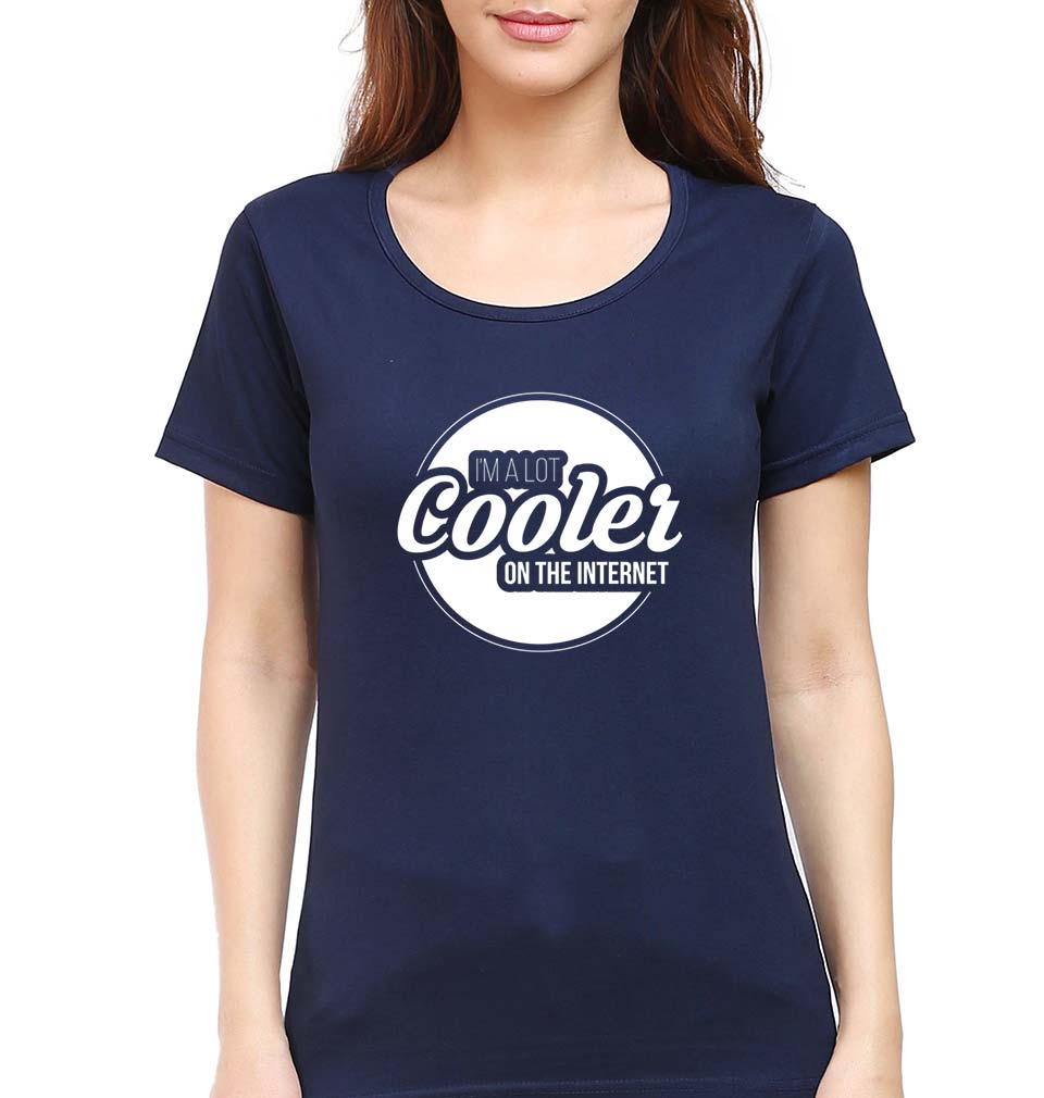 Internet T-Shirt for Women-Navy Blue-Ektarfa.online
