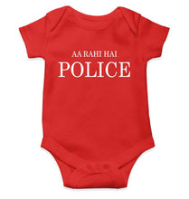 Load image into Gallery viewer, AA Rahi Hai Police Kids Romper For Baby Boy/Girl-0-5 Months(18 Inches)-RED-Ektarfa.online
