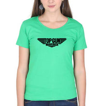 Load image into Gallery viewer, Top Gun T-Shirt for Women-Flag Green-Ektarfa.online
