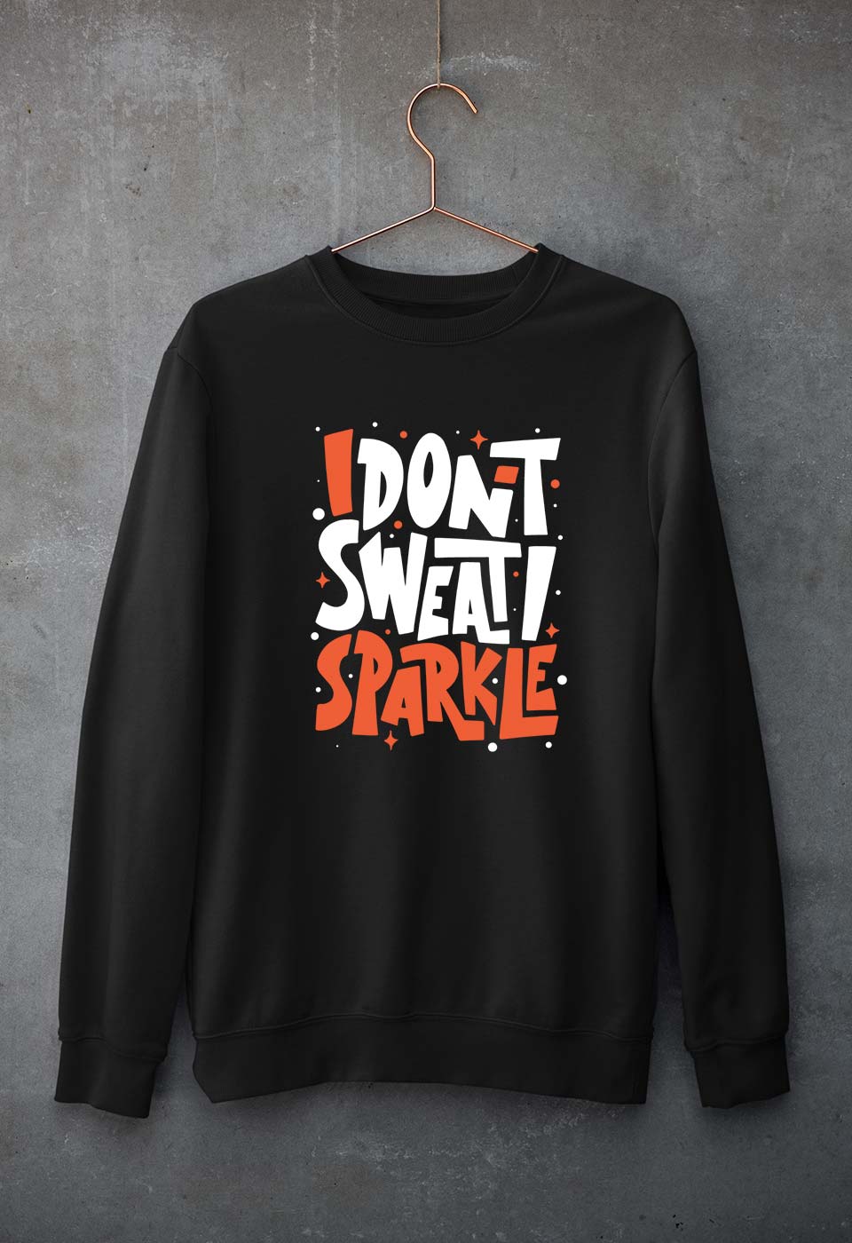 Gym Sweat Unisex Sweatshirt for Men/Women-Black-Ektarfa.online