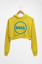 Load image into Gallery viewer, Dell Crop HOODIE FOR WOMEN-Mustard Yellow-Ektarfa.online
