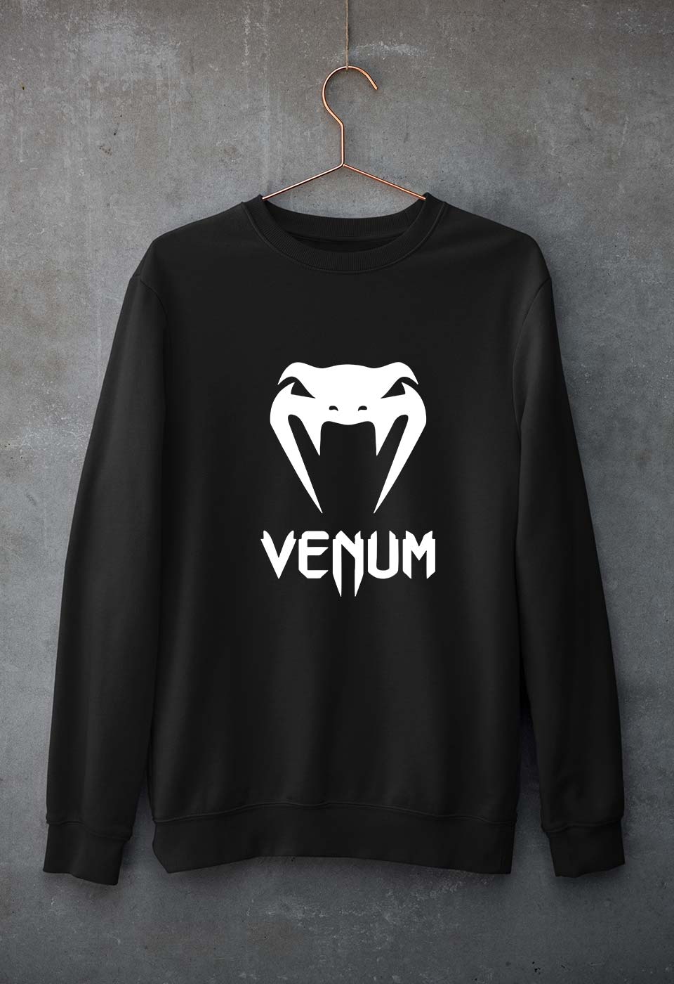 UFC Venum Unisex Sweatshirt for Men/Women-Black-Ektarfa.online