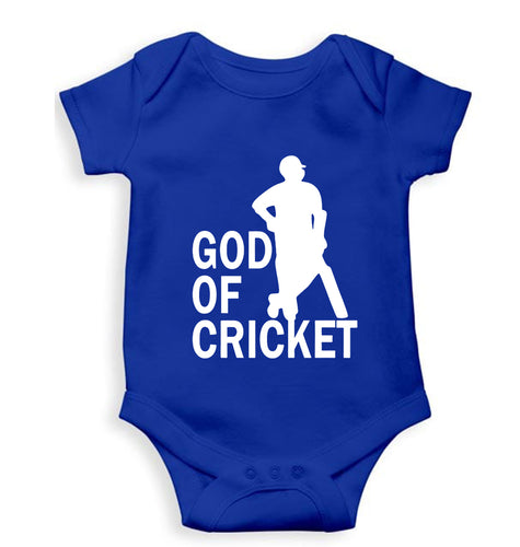 Sachin Tendulkar God Kids Romper For Baby Boy/Girl-Royal Blue-Ektarfa.online