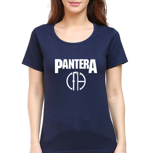 Pantera T-Shirt for Women-Navy Blue-Ektarfa.online