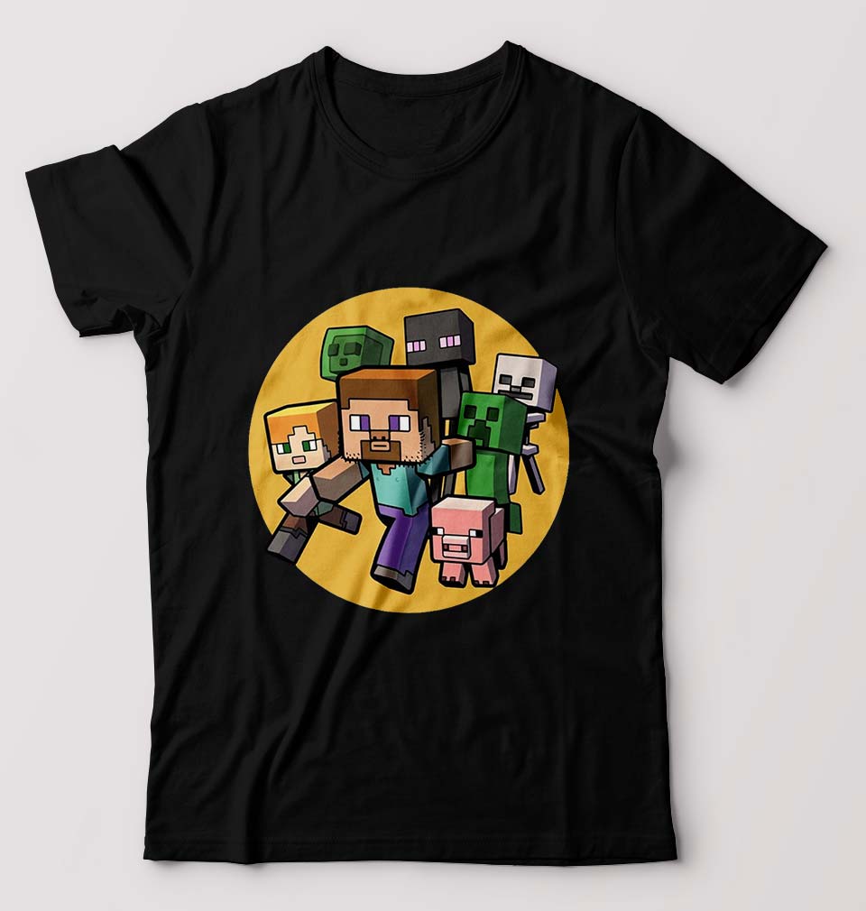 Minecraft T-Shirt for Men-Black-Ektarfa.online