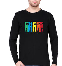 Load image into Gallery viewer, Chess Full Sleeves T-Shirt for Men-Black-Ektarfa.online

