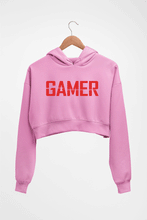 Load image into Gallery viewer, Gamer Crop HOODIE FOR WOMEN-Light Baby Pink-Ektarfa.online
