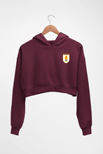 Load image into Gallery viewer, Uruguay Football Crop HOODIE FOR WOMEN-Maroon-Ektarfa.online
