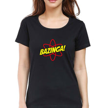Load image into Gallery viewer, Sheldon Cooper Bazinga T-Shirt for Women-Black-Ektarfa.online
