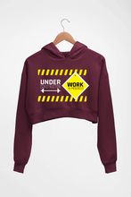 Load image into Gallery viewer, Gym Workout Crop HOODIE FOR WOMEN-Maroon-Ektarfa.online
