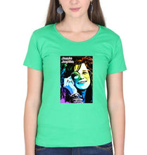 Load image into Gallery viewer, Janis Joplin T-Shirt for Women-Flag Green-Ektarfa.online

