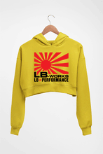 Load image into Gallery viewer, LB Works Performance Crop HOODIE FOR WOMEN-Mustard Yellow-Ektarfa.online
