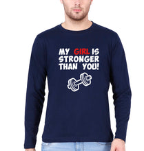 Load image into Gallery viewer, Gym Funny Full Sleeves T-Shirt for Men-Navy Blue-Ektarfa.online
