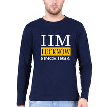 Load image into Gallery viewer, IIM Lucknow Full Sleeves T-Shirt for Men-Navy Blue-Ektarfa.online
