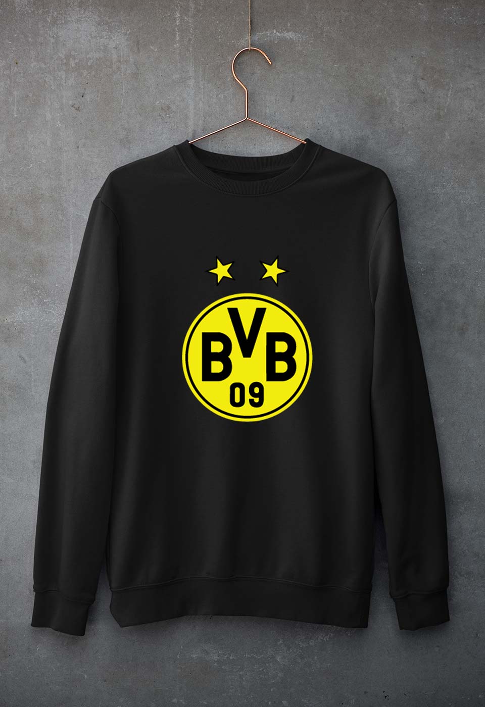 Borussia Dortmund Unisex Sweatshirt for Men/Women-Black-Ektarfa.online