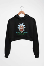 Load image into Gallery viewer, Rick and Morty Crop HOODIE FOR WOMEN-Black-Ektarfa.online
