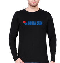 Load image into Gallery viewer, Andhra Bank Full Sleeves T-Shirt for Men-Black-Ektarfa.online
