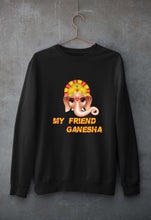 Load image into Gallery viewer, Ganpati JI(Ganesh) Unisex Sweatshirt for Men/Women-Black-Ektarfa.online
