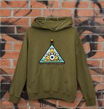 Load image into Gallery viewer, Psychedelic Triangle eye Unisex Hoodie for Men/Women-Olive Green-Ektarfa.online
