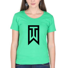 Load image into Gallery viewer, Tiger Woods Golf T-Shirt for Women-Flag Green-Ektarfa.online
