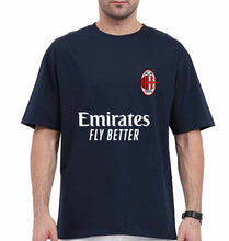 Load image into Gallery viewer, A.C. Milan 2021-22 Oversized T-Shirt for Men-Navy Blue-Ektarfa.online
