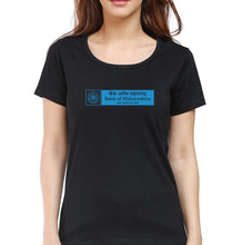 Load image into Gallery viewer, Bank of Maharashtra T-Shirt for Women-Black-Ektarfa.online

