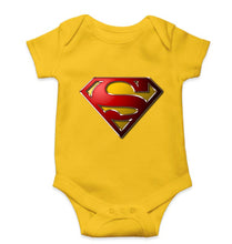 Load image into Gallery viewer, Superman Superhero Kids Romper For Baby Boy/Girl-0-5 Months(18 Inches)-Yellow-Ektarfa.online
