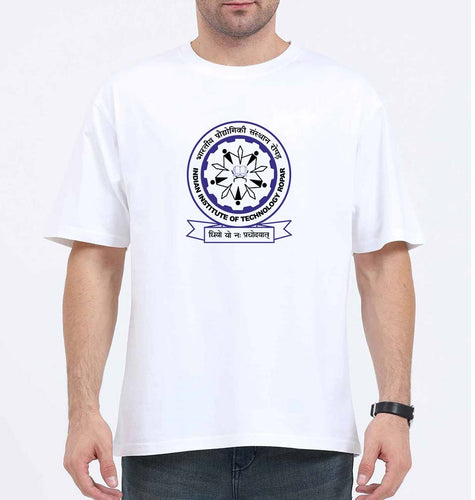 IIT Ropar(Punjab) Oversized T-Shirt for Men-White-Ektarfa.online
