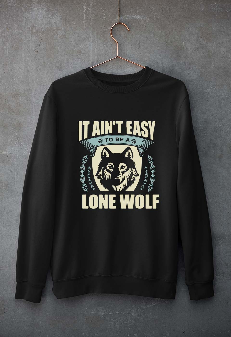 Wolf Unisex Sweatshirt for Men/Women-Black-Ektarfa.online