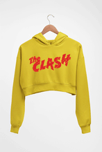 Load image into Gallery viewer, The Clash Crop HOODIE FOR WOMEN-Mustard Yellow-Ektarfa.online
