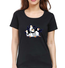 Load image into Gallery viewer, Penguins of Madagascar T-Shirt for Women-Black-Ektarfa.online
