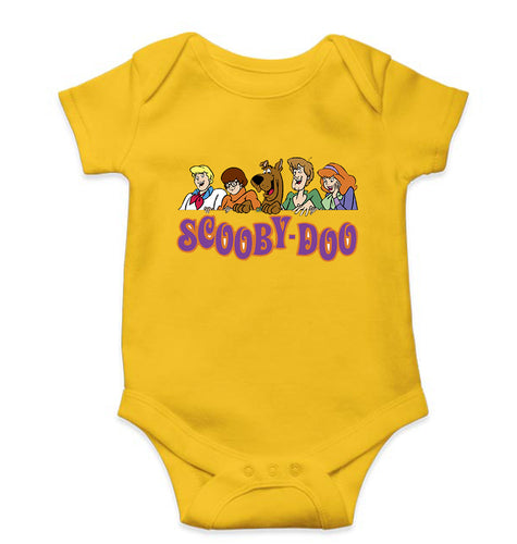 Scooby Doo Kids Romper For Baby Boy/Girl-0-5 Months(18 Inches)-Yellow-Ektarfa.online