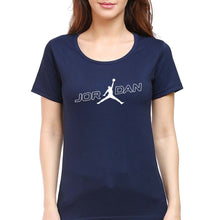 Load image into Gallery viewer, Michael Jordan T-Shirt for Women-Navy Blue-Ektarfa.online
