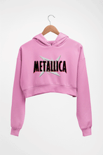 Load image into Gallery viewer, Metallica Crop HOODIE FOR WOMEN-Light Baby Pink-Ektarfa.online
