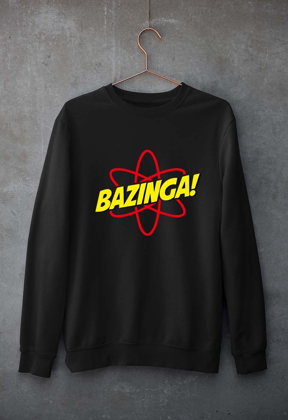 Sheldon Cooper Bazinga Unisex Sweatshirt for Men/Women-Black-Ektarfa.online
