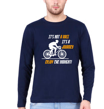 Load image into Gallery viewer, Cycling Full Sleeves T-Shirt for Men-Navy Blue-Ektarfa.online
