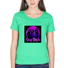 Load image into Gallery viewer, Deep Purple T-Shirt for Women-Flag Green-Ektarfa.online
