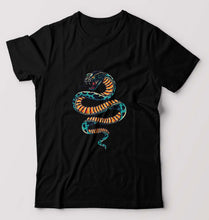 Load image into Gallery viewer, Snake T-Shirt for Men-Black-Ektarfa.online

