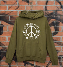 Load image into Gallery viewer, Peace Religious Symbols Unisex Hoodie for Men/Women-Olive Green-Ektarfa.online
