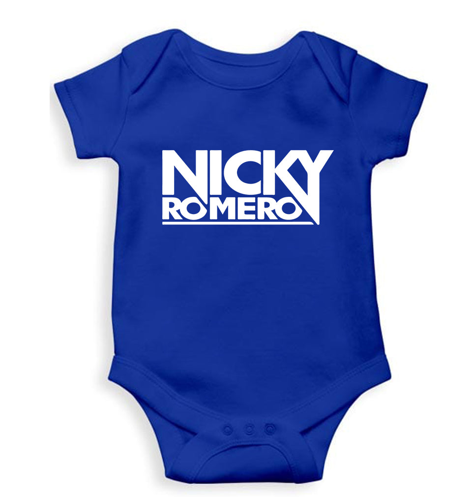 Nicky Romero Kids Romper For Baby Boy/Girl-0-5 Months(18 Inches)-Royal Blue-Ektarfa.online