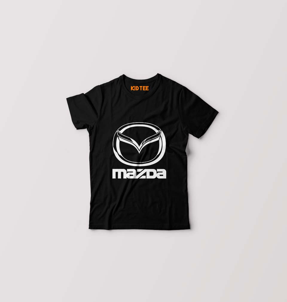 Mazda Kids T-Shirt for Boy/Girl-Black-Ektarfa.online