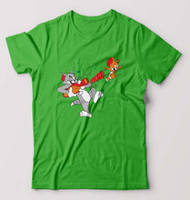 Load image into Gallery viewer, Tom and Jerry T-Shirt for Men-flag green-Ektarfa.online
