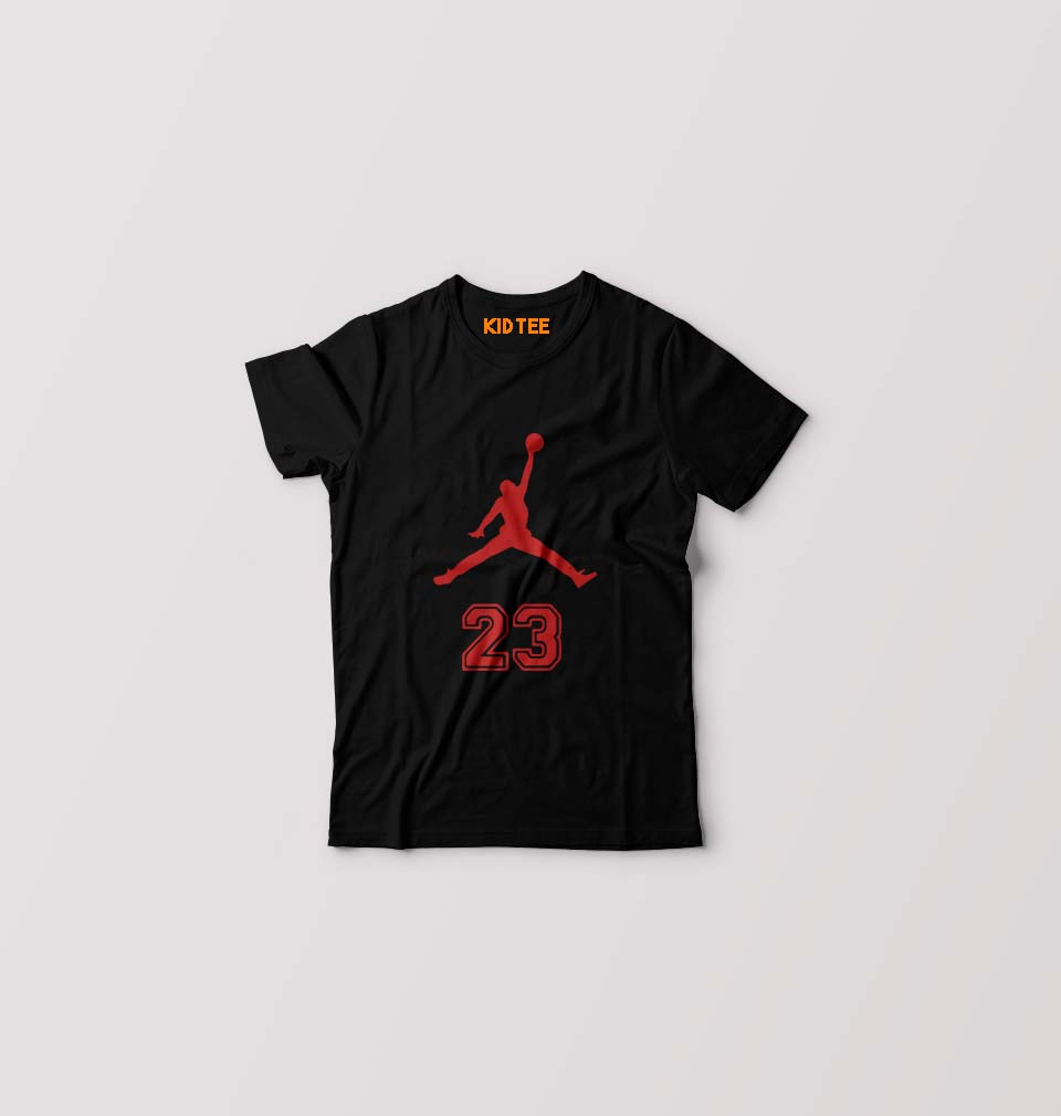 Michael Jordan Kids T-Shirt for Boy/Girl-Black-Ektarfa.online