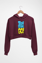 Load image into Gallery viewer, Teen Titans Go! Crop HOODIE FOR WOMEN-Maroon-Ektarfa.online
